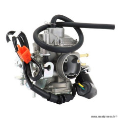 Carburateur Dellorto pour scooter sym 50 fiddle 3, mask (12 pouces, euro4), jet 14 (14 pouces, euro4) (modèle 18 o tksvb)