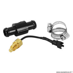 Adaptateur de température d'eau Koso pour durite 14 mm noir