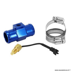 Adaptateur de température d'eau Koso pour durite 26 mm bleu