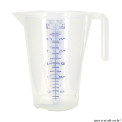 Doseur-broc marque Pressol en polypropylène gradue transparent 3l