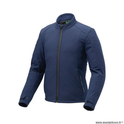 Blouson moto printemps-été marque Tucano Urbano homme ovetto ce bleu foncé respirant, déperlant, coupe-vent t52 (3xl) certifie ce-classe a (selon la directive en17092-2020)