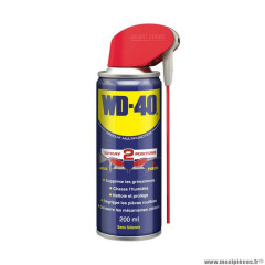 Lubrifiant multifonction marque WD-40 double position (200ml)