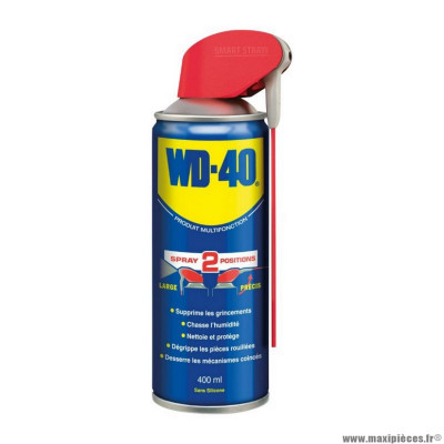 Lubrifiant multifonction marque WD-40 double position (400ml)