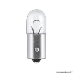 Ampoule standard marque Osram 12v 6w culot ba9s norme t6w blanc minixen (feu de position) (x10)