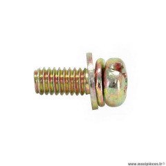 Vis a métaux tête cylindrique m4 x 10 mm bronze (x10)