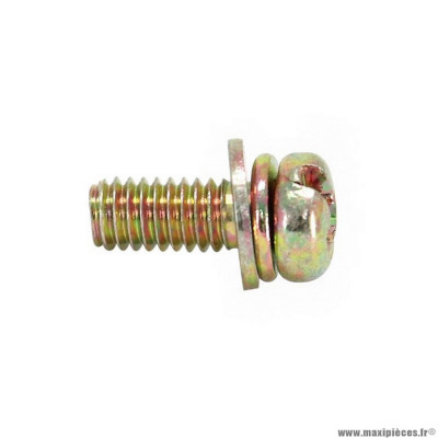 Vis a métaux tête cylindrique m6 x 10 mm bronze (x10)