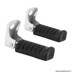 Repose pied cyclo passager fixation axe de roue pour Peugeot 103-mbk 51 noir (x2)