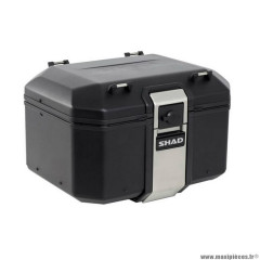 Top case marque Shad tr55 terra 55l black édition avec lock system - capacité 2 casques jet (platine vendue séparément) (d0tr55100b)