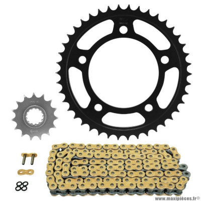 Kit chaine Afam pour Honda 650 cb r 2019-2021 525 15x42 (diamètre couronne 112-138-12.25) (démultiplication origine)