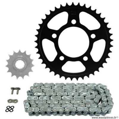 Kit chaine Afam pour Honda 500 cb x abs 2019-2022 520 15x41 (diamètre couronne 84-110-12.25) (démultiplication origine)