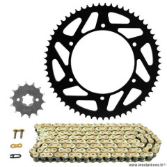 Kit chaine Afam pour fantic 125 caballero scrambler 2021 428 14x61 (diamètre couronne 136-156-8.50) (démultiplication origine)