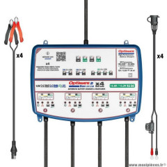 Chargeur de batterie 2 duo x4 tm574 12v - 12, 8v (charge, test et entretien en automatique de 4 batterie)