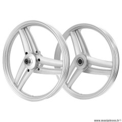 Jante cyclo 17'' type grimeca pour Peugeot 103 sp, mvl argent (x2)