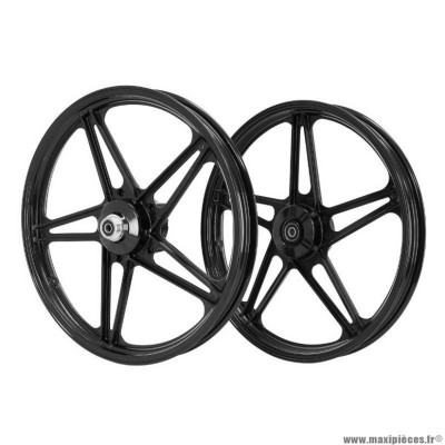 Jante cyclo 17'' type bernardi pour Peugeot 103 mvl, vogue noir (x2)