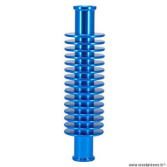 Radiateur-refroidisseur de durite d'eau marque Replay alu cnc bleu forme rond (133 x 35 mm, fixation durite 17 mm)