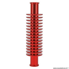 Radiateur-refroidisseur de durite d'eau marque Replay alu cnc rouge forme rond (133 x 35 mm, fixation durite 17 mm)