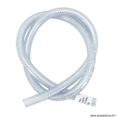 Durite de refroidissement eau 9 x 15 mm transparent renforce (1m) * Prix spécial !
