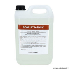 Détergent nettoyeur-bac ultrasons professionnel dd03 5l (dégraisse + désoxyde - produit surpuissant) (à diluer 2 à 5%)