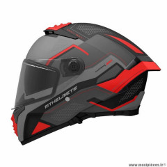 Casque intégral marque MT thunder 4 sv jerk rouge mat xs (double écrans avec écran solaire - pinlock ready) (nouvelle homologation ece 22.06)