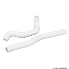 Durite de refroidissement d'eau pour 50 à boite rieju 50 mrt-beta 50 rr-sherco 50 sm silicone blanc (livrée par 2)