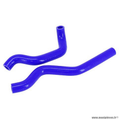 Durite de refroidissement d'eau pour 50 à boite rieju 50 mrt-beta 50 rr-sherco 50 sm silicone bleu (livrée par 2)