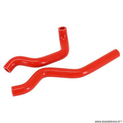 Durite de refroidissement d'eau pour 50 à boite rieju 50 mrt-beta 50 rr-sherco 50 sm silicone rouge (livrée par 2)