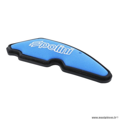 Mousse filtre à air scooter double densite Polini pour aprilia 50 sr factory 2t, sr ditech (203.0124)