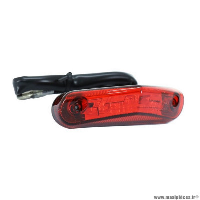 Feu arrière marque Replay pour 50 a boite-moto a leds triangle rouge (6 leds rouges)