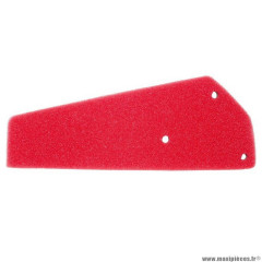 Mousse filtre à air pour scooter 50 chinois 4T gy6, 139qmb 4t-peugeot 50 kisbee après 2010, v-clic 4T après 2007, vivacity 4T après 2010-sym 50 jet 4t-baotian 50 bt49tq 4T après 2006 rouge double densite