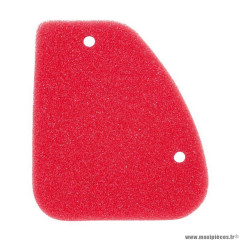 Mousse filtre à air pour scooter Peugeot 50 tkr, trekker, speedfight, vivacity, elyseo, elystar, looxor, buxy (rouge) double densite