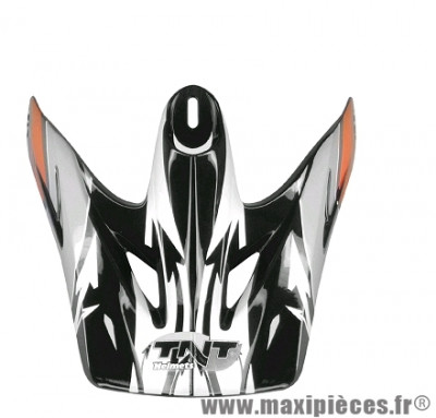 Visière Casque Moto Cross marque Viper 3 Noir/Blanc/Orange SC05