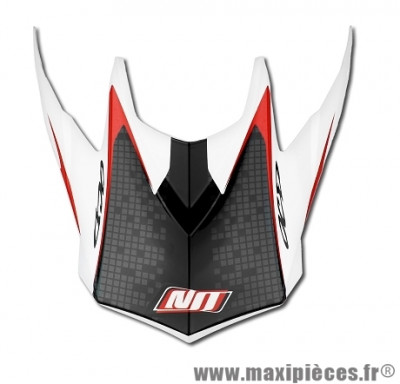 Visière Casque Moto Cross marque NoEnd Defcon By OCD White/Red TX696