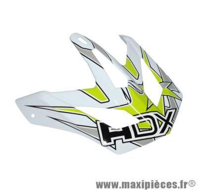 Visière de Casque Moto Cross marque ADX MX2 Blanc-Vert-Gris