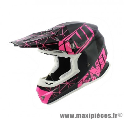 Casque Moto Cross marque NoEnd Origami Glossy Pink SC15 taille L (59-60cm)