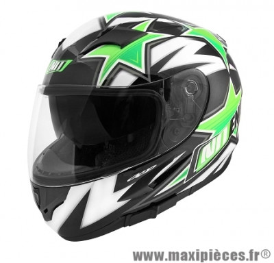 Casque Intégral marque NoEnd Star By OCD Green SA36 double visière taille XS (53-54cm)
