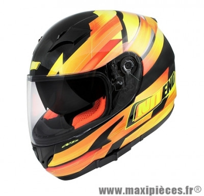 Casque Intégral marque NoEnd Race By OCD Yellow SA36 double visière taille XS (53-54cm)