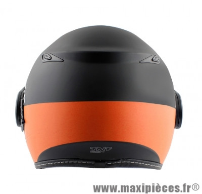 Casque Jet/Bol marque TNT Aero Reflex Orange double écran SB-18 taille L (59-60cm)