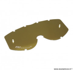 Écran Lunette-Masque Cross marque Progrip Iridium Jaune 3247 (Pour Lunette-Masques 3204 Fluo)