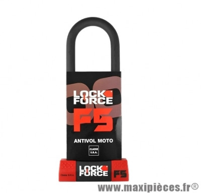 Antivol U marque Lock Force f5 85 x 310 (homologué sra) * Destockage !