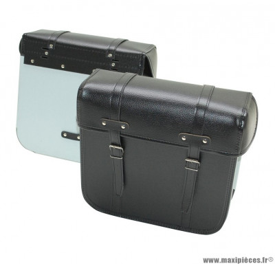 Paire de sacoches cyclo renforcées dos métal Sporfabric R40 noir