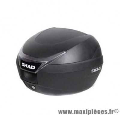 Top case marque Shad 34l noir (capacité 1 casque integral + accessoires)