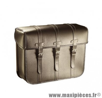 Sacoche cyclo dos metal r80 noir (paire) - 43 x 33 x 16 cm