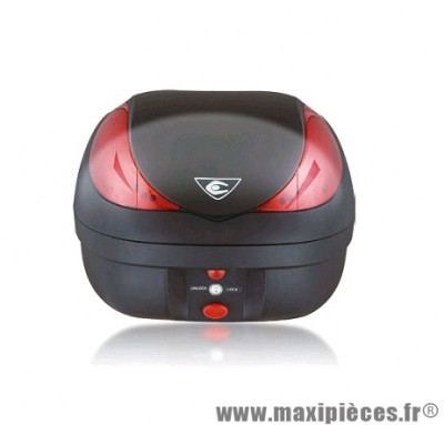 Top case marque Coocase wizard luxury v36 litres noir livre avec platine (avec telecommande, alarme, feu stop a led)