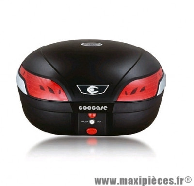 Top case marque Coocase astra luxury s48 litres noir livre avec platine (avec telecommande, alarme, feu stop a led) * Prix spécial !