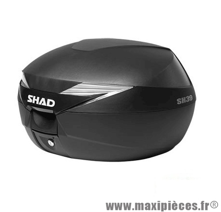Top case marque Shad 39l noir (capacité 2 casques - jet+integral)