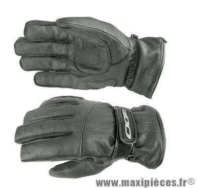 Gants Hiver Scoot marque Aido A200 cuir Noir taille XXL (Étanche eau et froid)