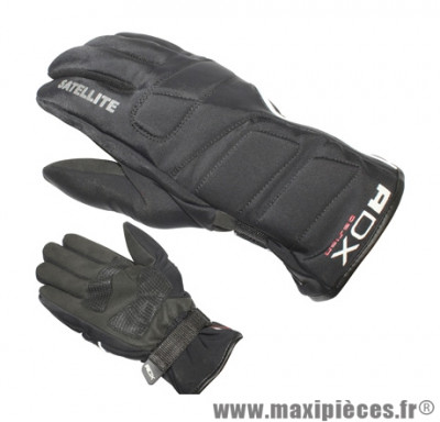 Gants Hiver marque ADX Satellite Noir taille XS / T7 (Polyester softshell + cuir synthétique-doublure polaire)