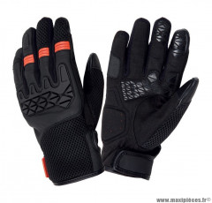 Gants Printemps-Été taille S / T8 marque Tucano Dogon Noir-Orange (Compatible écran tactile)