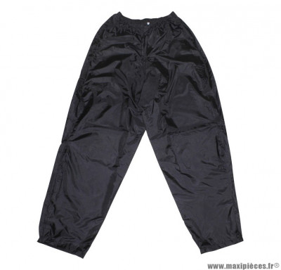 Pantalon de pluie marque ADX Eco Noir taille XL (Pressions et Elastique D'Ajustement + Sac de Transport)