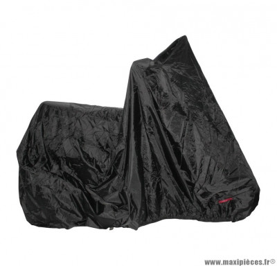 Housse de protection noir 100% etanche (188x102x115) (pvc + polyester-oeillets antivol) pour scooter / moto